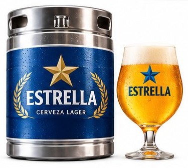 Cerveza de barril Estrella 20L