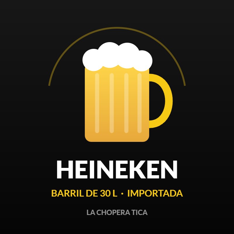 Barril Heineken 30L